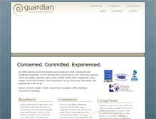 Tablet Screenshot of guardianenviro.com